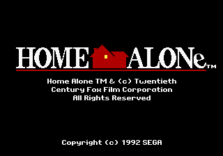 Home Alone screenshot 3 for Sega Mega Drive